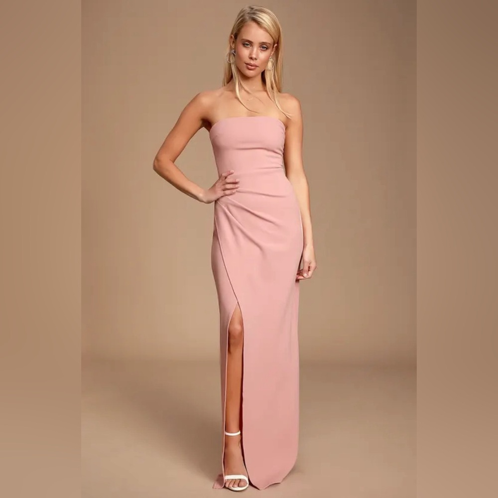 Lulus - XL - NWT - Blush ( color out of stock)  - Foxy strapless maxi dress